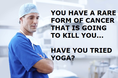 serious diseases can not be cured with yoga