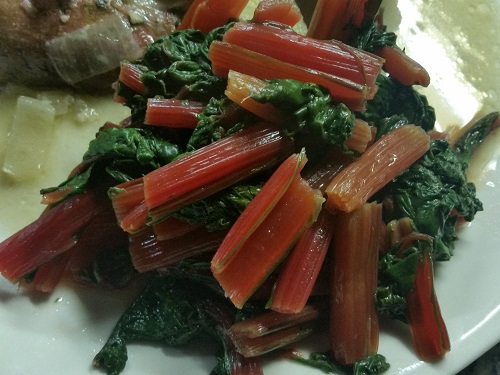 Swiss chard side dish