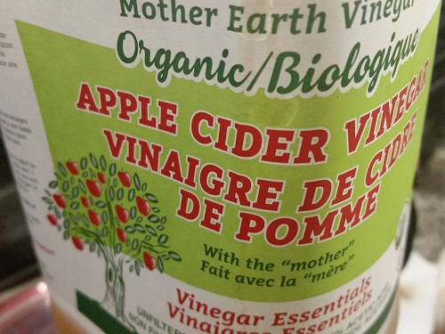 add apple cider vinegar