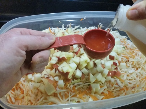 easy AIP apple coleslaw