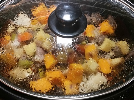 Slow cooker stew after