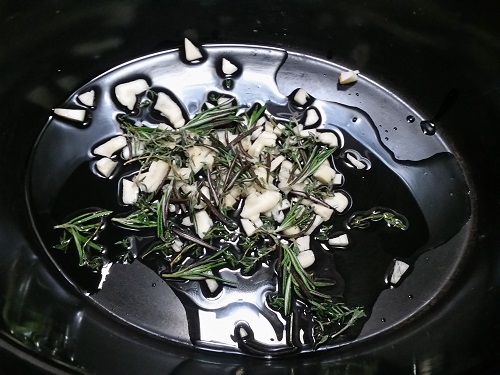add rosemary and thyme