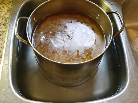 hot broth ice bath