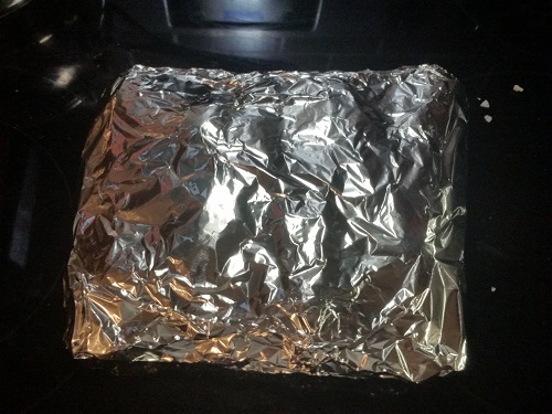 wrap in aluminum foil