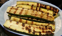 Grilled zucchini