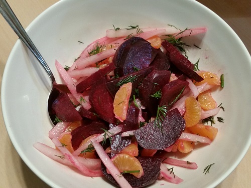 AIP Beet & Mandarin Orange Salad